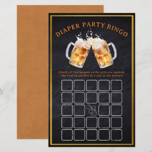 Papier Huggies Chuggies Bière Partie Bingo