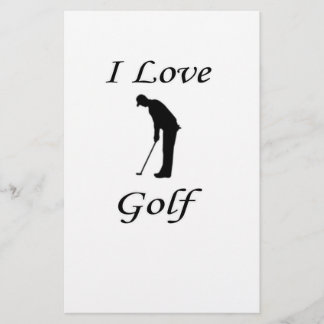 Papier I Love Golf