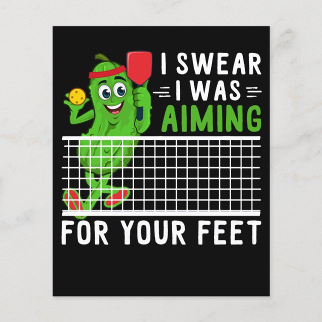 Papier I Swear I Qu'Aiming For Your Feet Funny Picklebal (Devant)