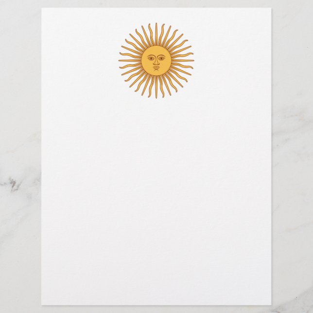 Papier Icône de décoration du soleil arrive (Devant)