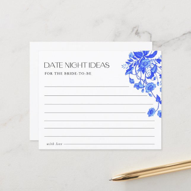 Papier Idées de toile française florale pour douche de ma (Devant/Arrière en situation)