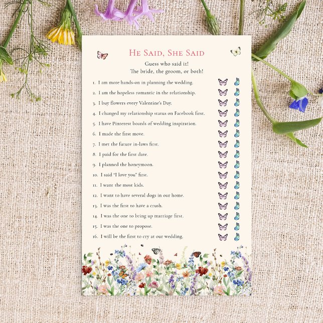 Papier Il A Dit : | Fleurs sauvages de Bohême (Créateur téléchargé)