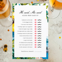 Il A Dit Qu'Elle A Dit Amalfi Fête des mariées Jeu