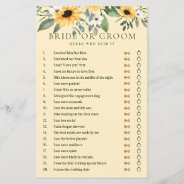 Papier Il A Dit Qu'Elle A Dit Jeu Fleuri Jaune Tournesol