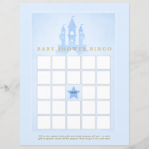 Papier Il Était Une Fois Castle Baby shower Bingo