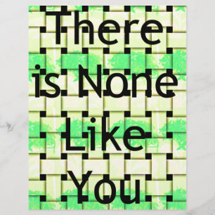 Papier Il n'y a pas comme vous Tissé African Text Design