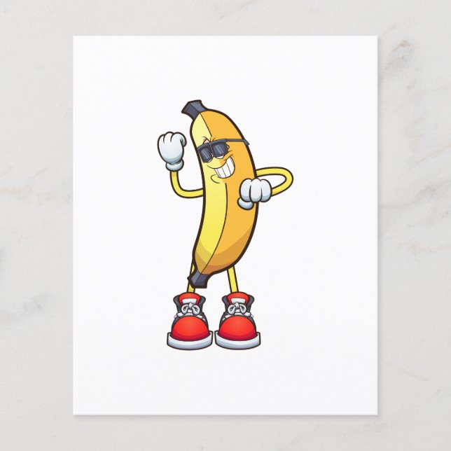 Papier illustration de banane dansante (Devant)