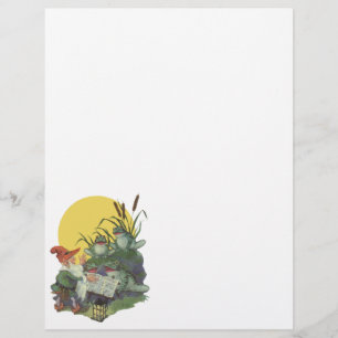 Papier Illustration de couverture du magazine de musique