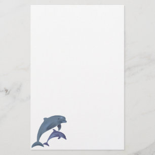 Papier Illustration du saut de dauphins