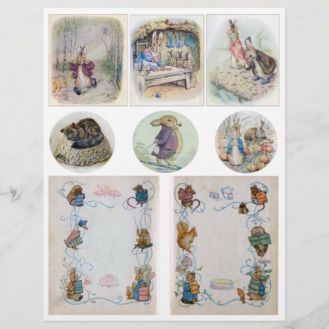 Papier Illustrations Beatrix Potter Partie 1 (Devant)