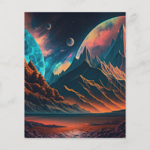 Papier imaginaire de la planète Alien