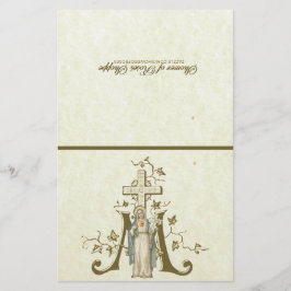 Papier Immaculé Coeur Marie Prière de communion spirituel
