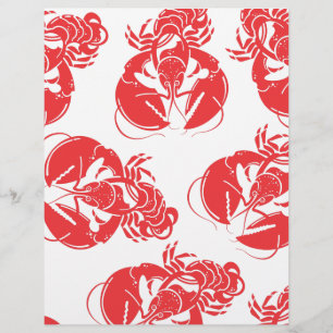 Papier impression de homard
