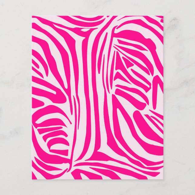 Papier Impression zèbre rose (Devant)