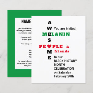 Papier INCONTOURNABLE MELANIN Black History Mois Invitati