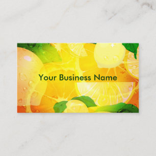 Papier indestructible Carte de visite citron