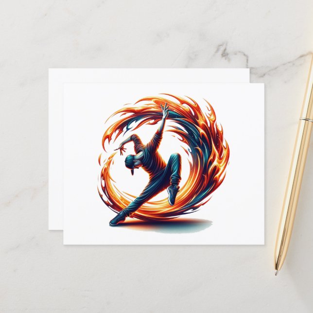Papier Inferno Spin - Stimuler l'esprit de Breakdance (Devant/Arrière en situation)