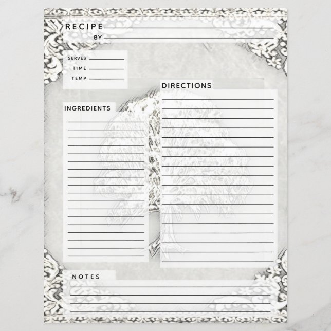 Papier Insertion de la recette Arbre de vie (Devant)