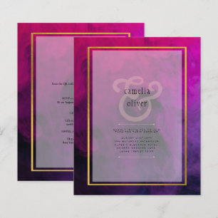 Papier Intense Magenta Plum Purple Encre Mariage INVITE