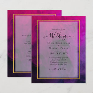 Papier Intense Magenta Plum Purple Encre Mariage INVITE