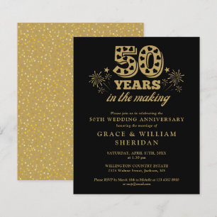 Papier Invitation 50e anniversaire de Budget en chantier