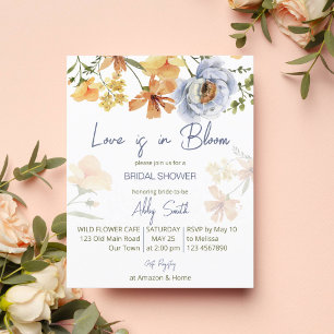Papier Invitation à la douche nuptiale budget Fleur sauva
