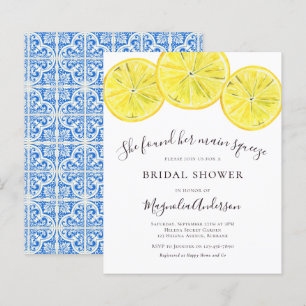 Papier Invitation à la douche nuptiale Citrus Budget