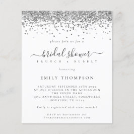 Papier Invitation à la douche nuptiale Parties scintillan