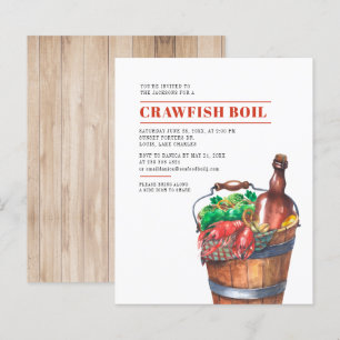 Papier Invitation à la fête d'été de l'écrevisse budgétai