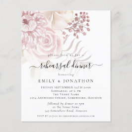 Papier Invitation à la répétition budgétaire des fleurs r