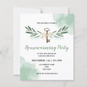 Papier Invitation à une fête de pendaison de crémaillère 