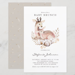 Papier Invitation au brunch pour bébé pour la chute de bé