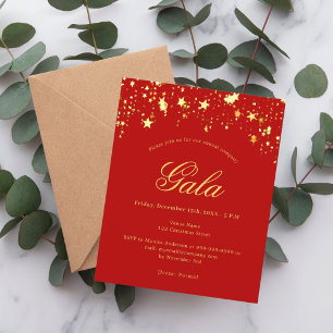 Papier Invitation au gala annuel des Red Gold stars