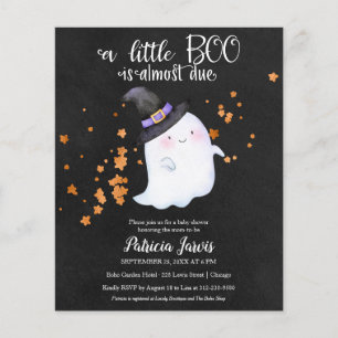 Papier Invitation Baby shower Halloween Budget fantôme