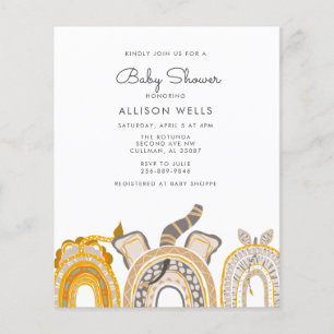 Papier Invitation Baby shower moderne