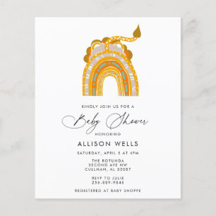 Papier Invitation Baby shower moderne
