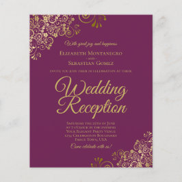 Papier Invitation BUDGET pour la réception de mariage au 