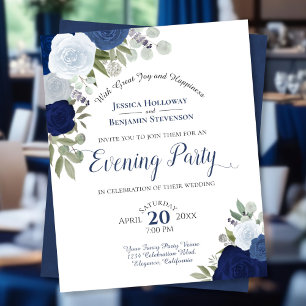 Papier Invitation budgétaire pour une soirée de mariage f