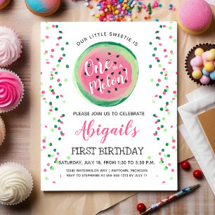 Papier Invitation d'anniversaire pour le premier annivers