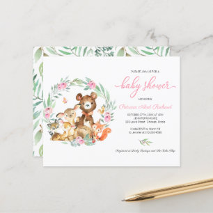 Papier Invitation de baby shower bébé budget verdure de b