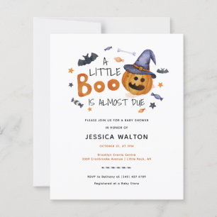 Papier Invitation de Baby shower de la petite boîte d'Hal