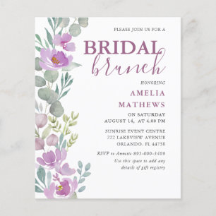 Papier Invitation de baby shower de mariage floral rose à