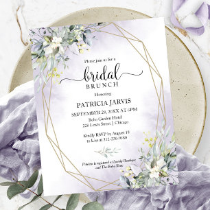 Papier Invitation de brunch de mariage économique au euca