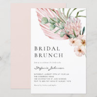 Invitation de brunch de mariage estival à l'aquare