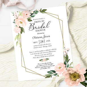 Papier Invitation de budget de douche de mariée par Flora