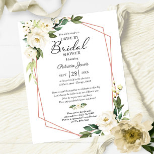 Papier Invitation de budget de douche de mariée par Flora