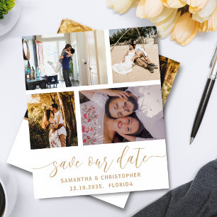 Papier Invitation de budget pour sauver notre date photo