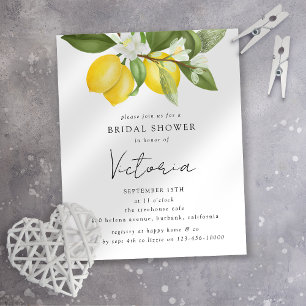 Papier Invitation de Citrus Lemons Bridal Show