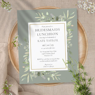 Papier Invitation de déjeuner de demoiselles d'honneur Bu
