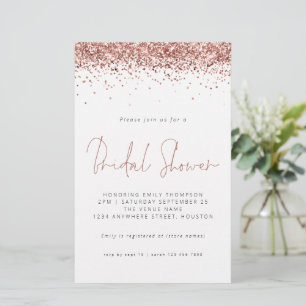 Papier Invitation de Fête des mariées budgétaire rose Gol
